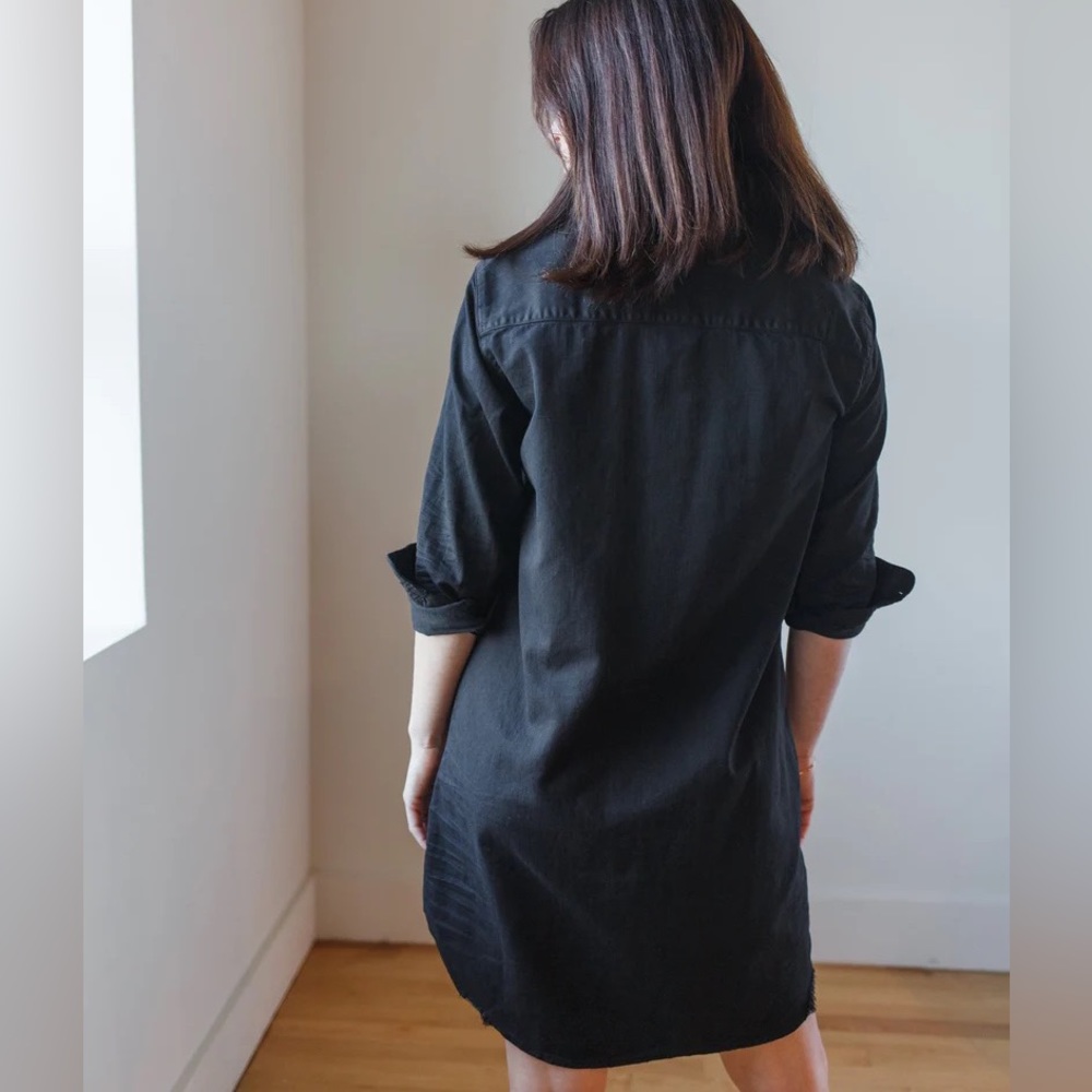 Frank & Eileen Mary Shirtdress in Black - Picture 2 of 8